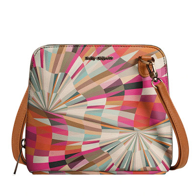 Multicoloured Printed Sling Bag