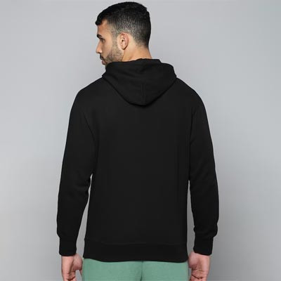 Men Black T7 Hooded Sweatshirt