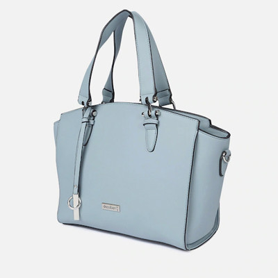 Blue Solid Handheld Bag