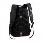 Unisex Black Solid Backpack