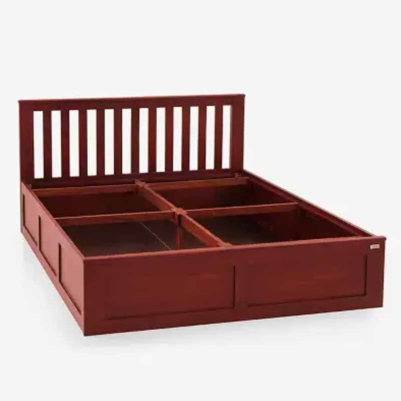 duroflex Mellow Mahogany Wood Solid Wood Queen Box Bed