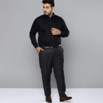Men Black Smart Slim Fit Opaque Formal Shirt