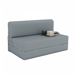 Aart Store (3x6) One Seater Space Saving Foldable Sofa Cum Bed with Removable Washable Fabric Cover (Grey)