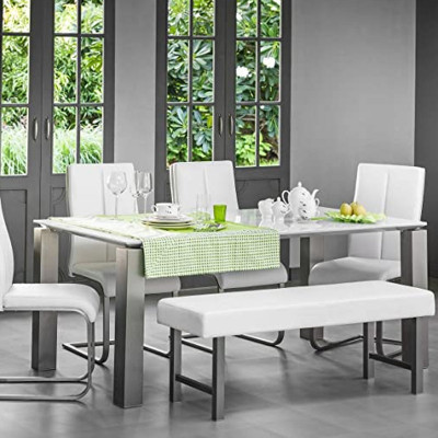 Parlin Glass Top 6-Seater Dining Table