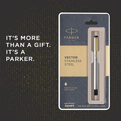 Parker Vector Stainless Steel GT Fountain Pen