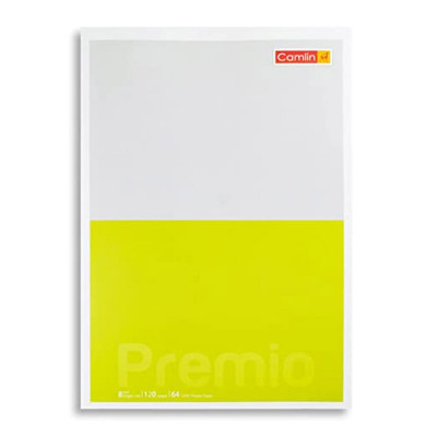 Camlin Premio 64 GSM Single Line 120 pages Notebook pack of 3